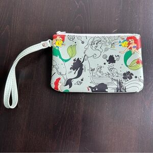 Disney The Little Mermaid wallet/wristlet/pouch, great pattern placement